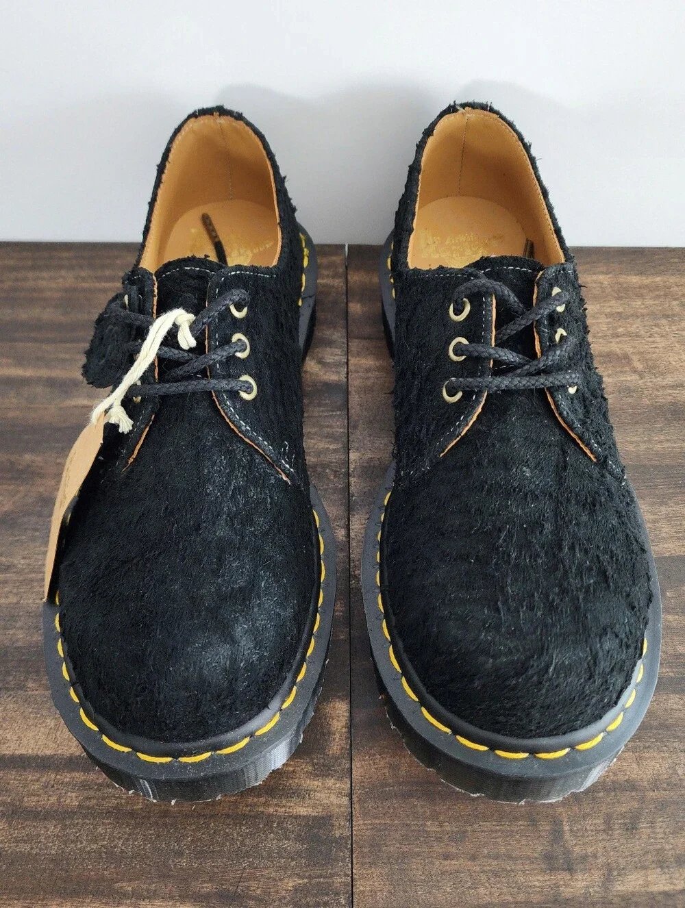 Dr. Martens 1461 Bex MIE C.F. Stead Tufted Suede Black Men's 10 New